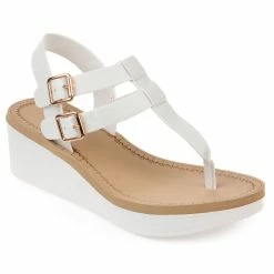 Best Sale 🔥 Journee Collection 👩 Women's Tru Comfort Foam Bianca Wedge 🩴 Sandal 🛒