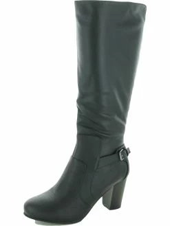 Best Pirce 🔥 Journee Collection Carver 👩 Womens Faux Leather Slouchy Riding 🥾 Boots ⭐