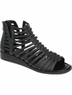 Coupon π Journee Collection Delilah π© Womens Faux-Leather Zipper Gladiator π©΄ Sandals π―