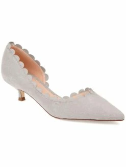 Wholesale 🌟 Journee Collection Taavi 👩 Womens Faux Suede Slip On D'Orsay 👠 Heels 🌟